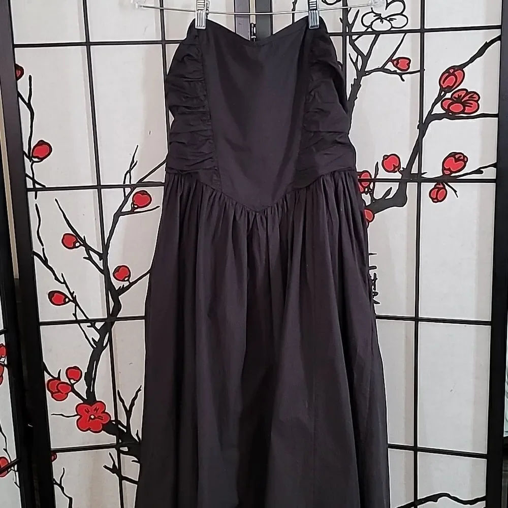 Free People  Cohen Poplin Maxi Dress Size Large